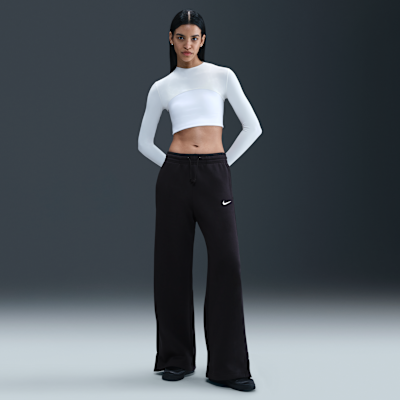 上下セット◆可愛い◆【NIKE】Nike Polo & High-Waisted Pants Nike Sportswear Phoenix Fleece Women's High-Waisted Wide-Leg